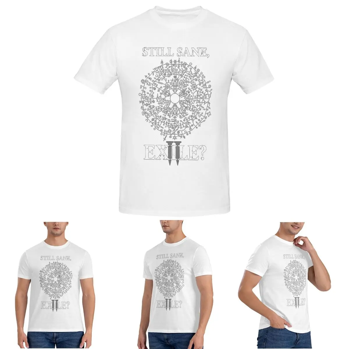 

Path Of Exile 2 Still Sane Exile T-Shirt for Men Cotton Oversized T Shirts Men's Tees Short Round Neck Summer Clothes Tops S-6XL