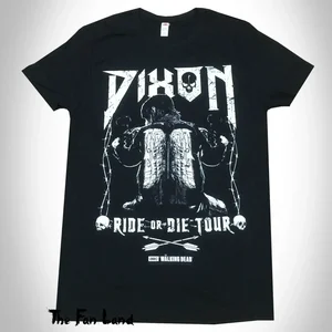 AMC Dead Walking Daryl Dixon Wings رجالي كلاسيكي قصير الأكمام O-neck أزياء عارضة العلامة التجارية عالية الجودة تي شيرت جديد 2024 أعلى 12 مبيعا سترة ريك غرايمز - رقم 11