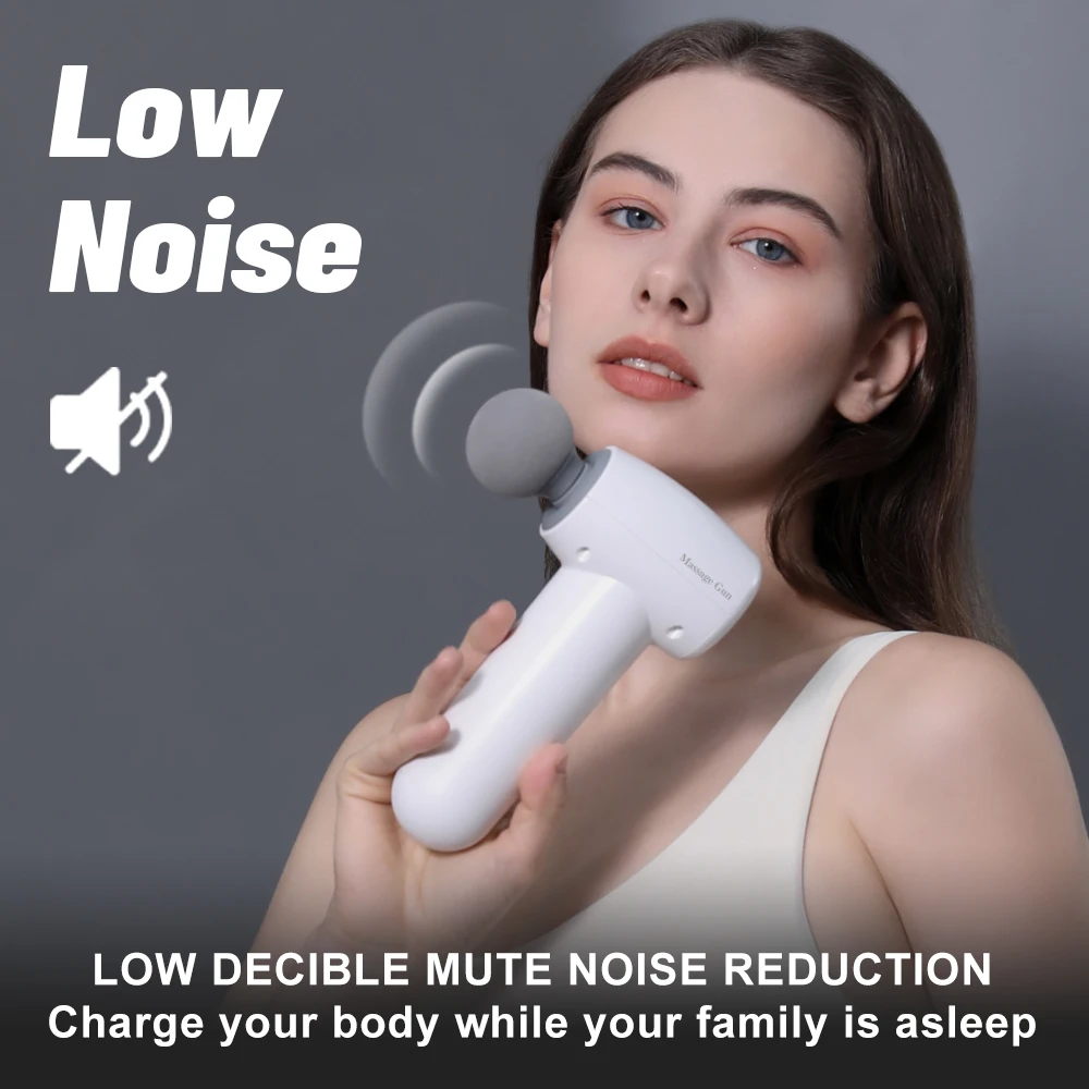 PL-659 Mini pistole elettriche tascabili per fascia USB ricarica fitness schiena collo tessuto profondo corpo rilassante sollievo dal dolore pistola massaggiatore muscolare