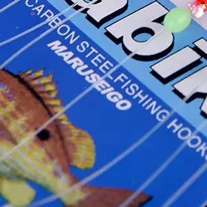 6PCS Lange Quaste Leuchtende Angeln Seil Set mit Carbon Stahl Haken Künstliche Nachahmung Köder Metall Linie Tackle für nacht Angeln