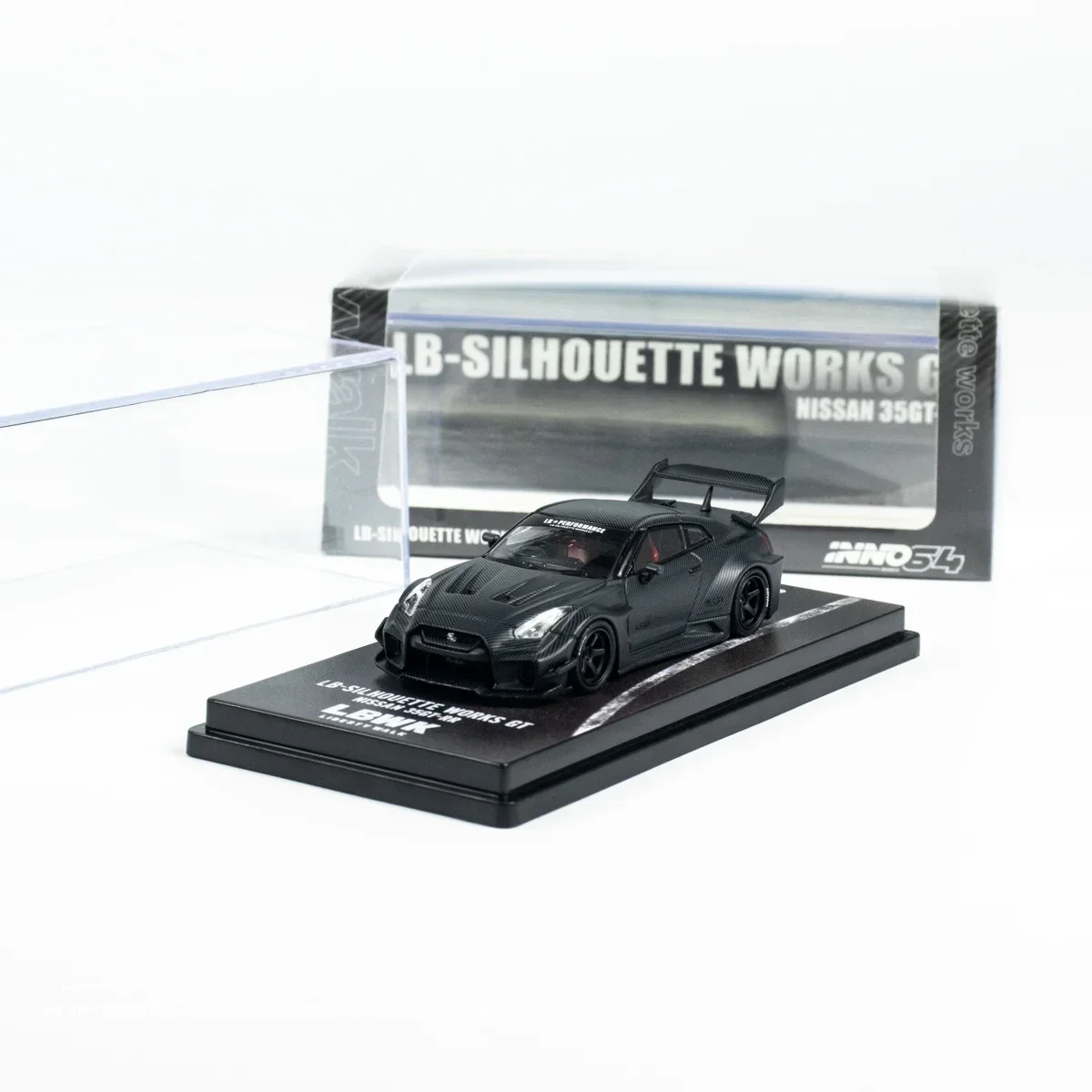 

In Stock INNO 1:64 GTR R35 Carbon Black Alloy Car Model