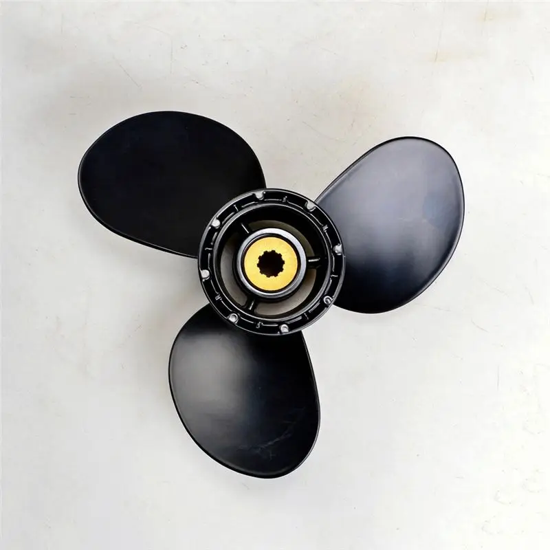 NEW HOT In Stock-Outboard Propeller 9 1/4X10 58100-93733-019 For 8 9.9 15 20 HP Motor, 3 Blade, 10 Spline, Marine Replace
