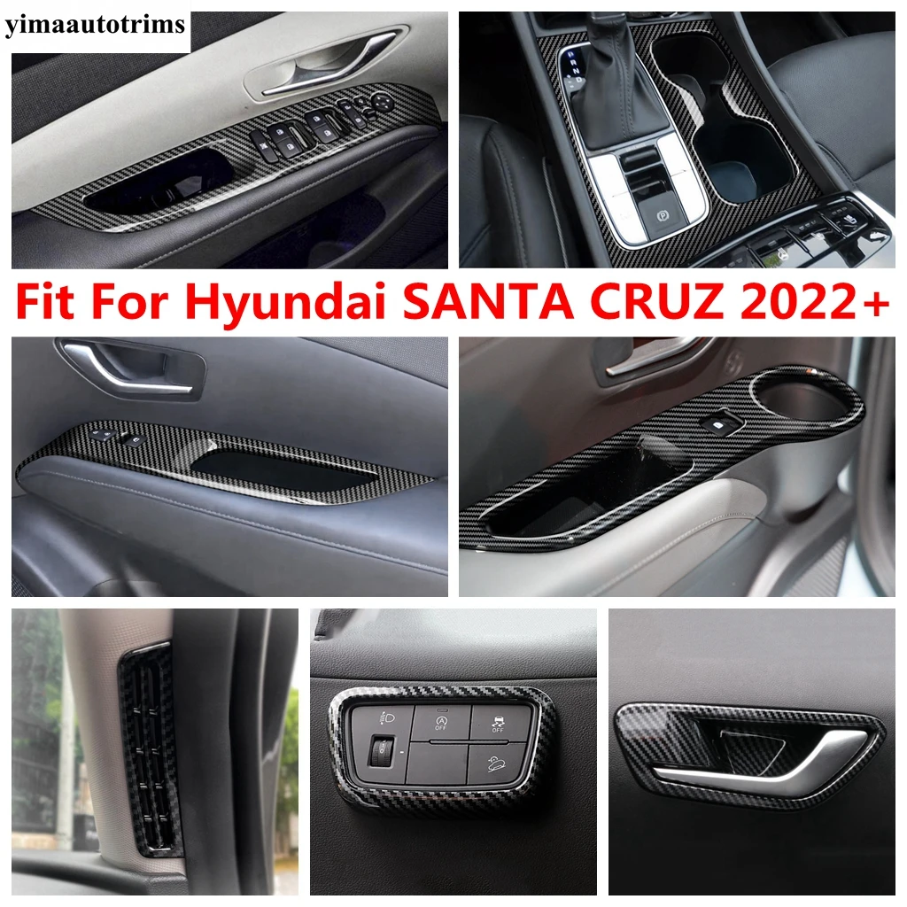 

ABS Dashboard Frame / Window Lift / Head Light Lamp / Gear Shift Panel Cover Trim Accessories For Hyundai SANTA CRUZ 2022 2023