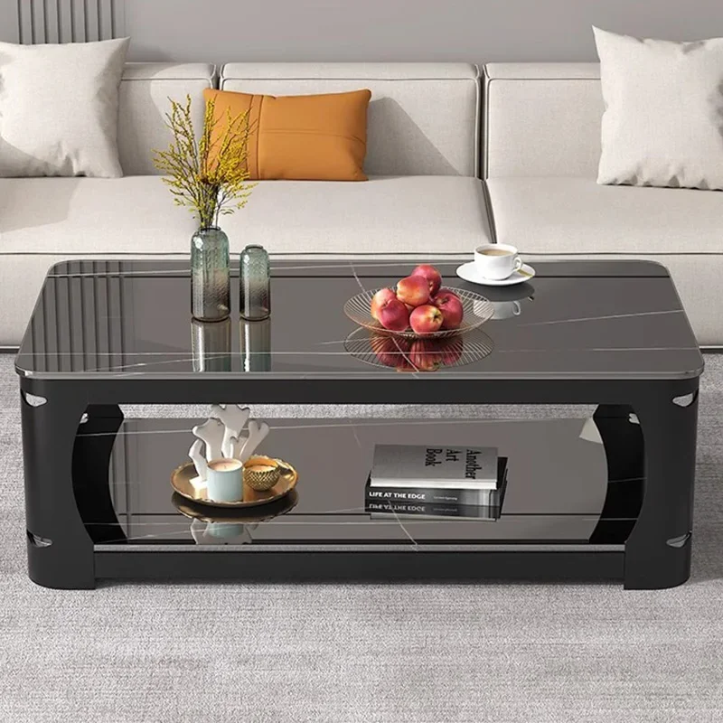 Simple Clear Coffee Table Cute Decoration Luxury Living Room Modern Designer Side Table Unique Couchtisch Postmodern Furniture