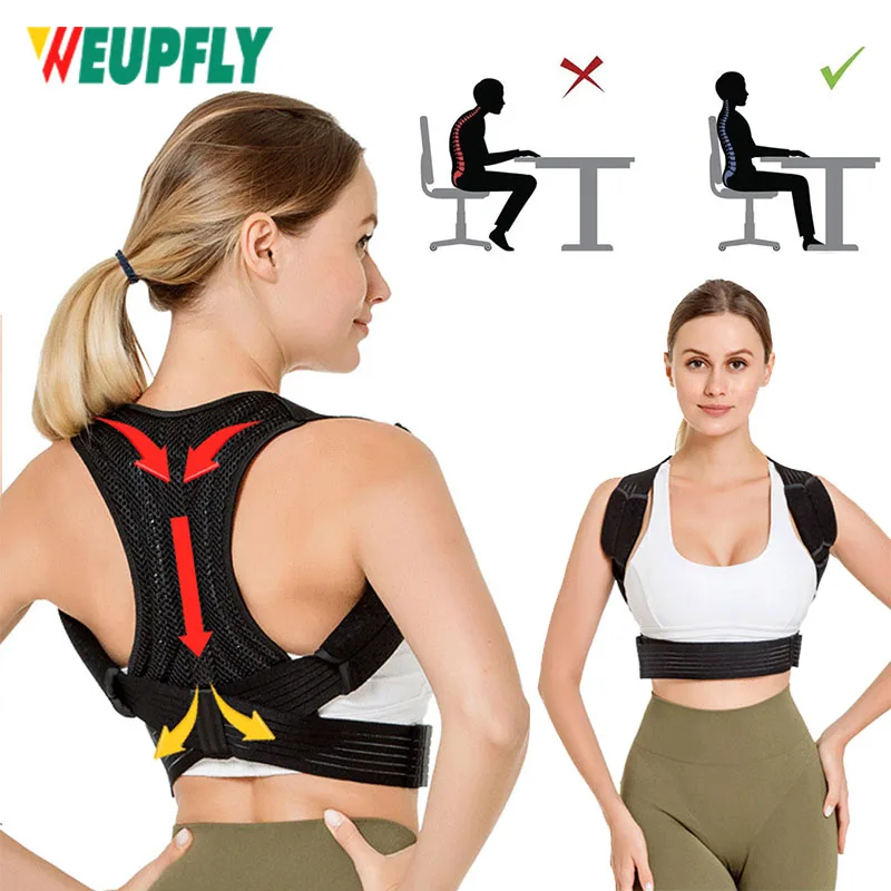 Posture Corrector for Women and Men,Adjustable Back Brace,Breathable Back Support straightener,Providing Pain Relief from Lumbar