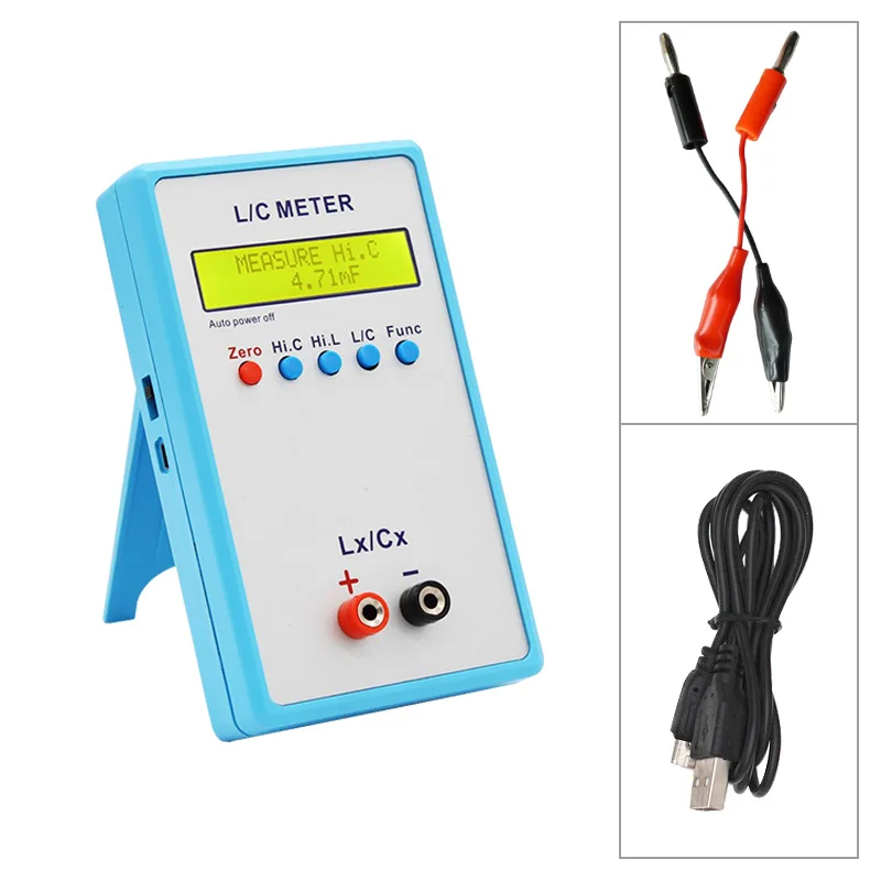 LC-200A Hand-held Digital LCD Capacitance Inductance Meter LC Measuring Meter 1pF-100mF 1uH-100H