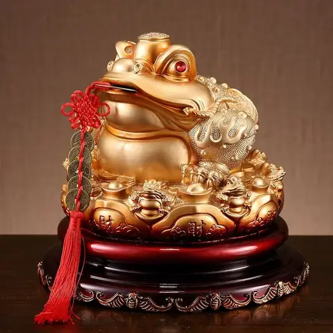 Gouden Toad Ornamenten voor Huishoudelijke Decoratie, Grote Piggy Bank, Gouden Pad, Kantoor, Winkel Opening Geschenken, Nieuw