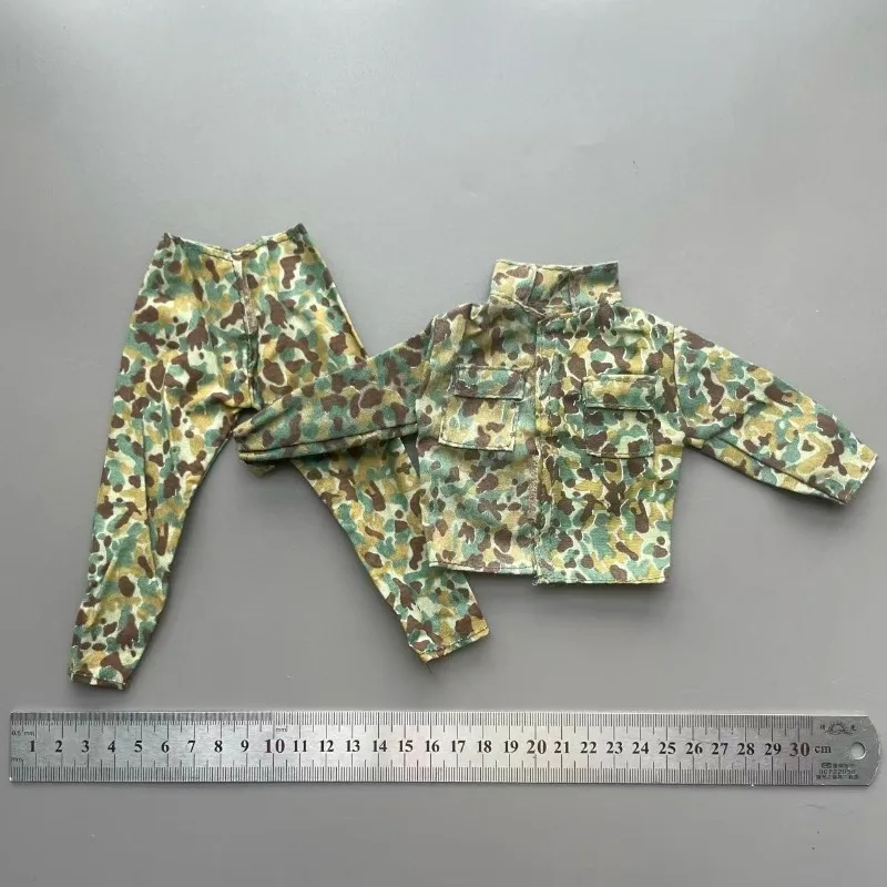 Conjunto de calças e casaco de combate da selva, soldado masculino, escala 1/6, modelo de presente para figuras de ação de 12 '', acessório de boneca corporal