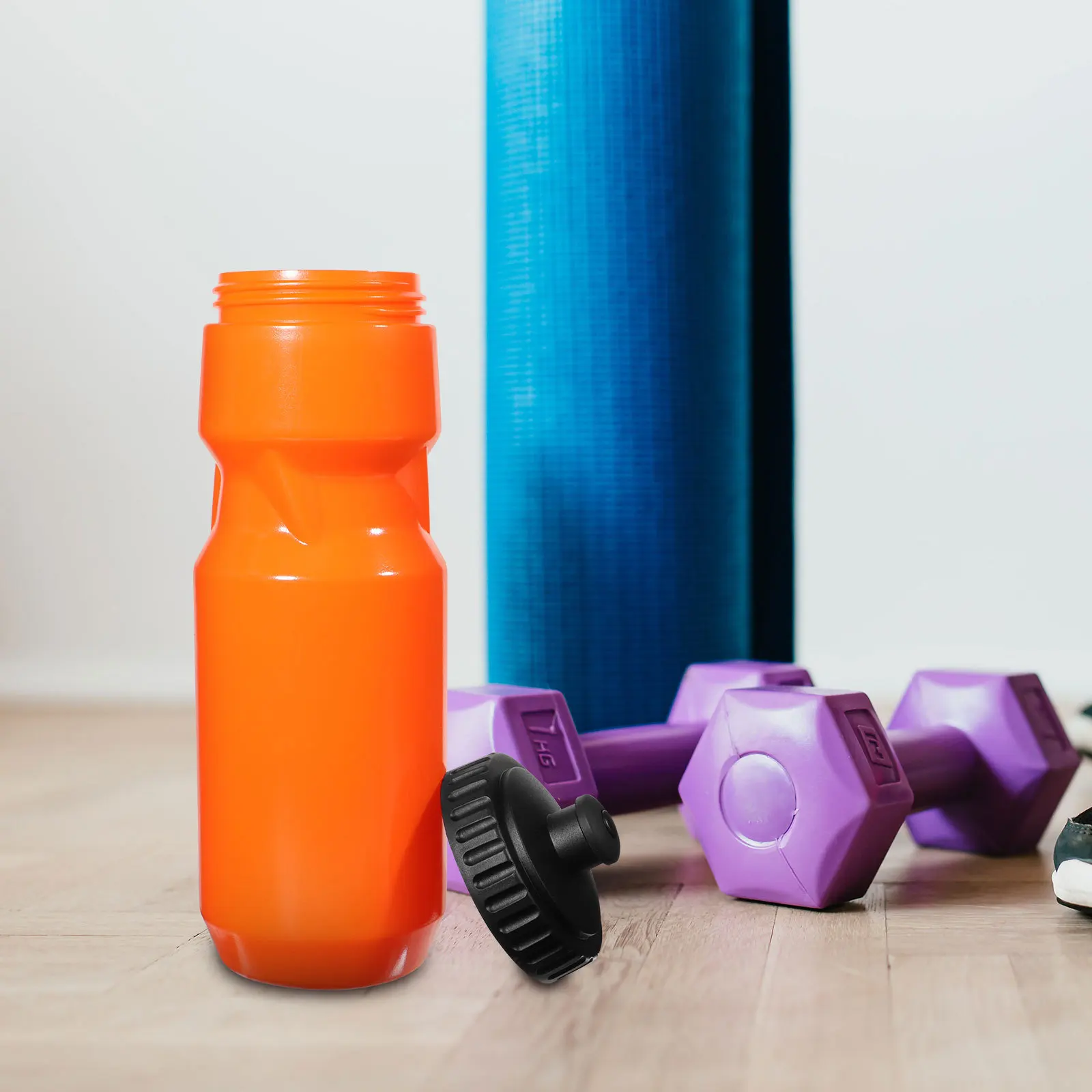 

Large Capacity Ergonomic Water Bottle PP Material Portable for Gym Fitness Outdoor Carry Bike Water Bottle