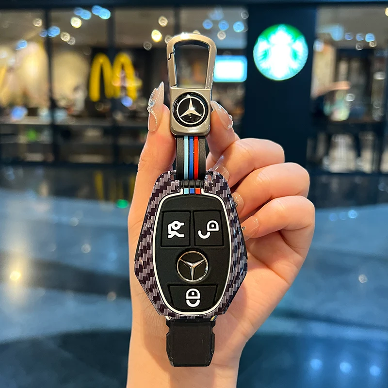 

Car Remote Key Case Cover Shell Fob For Mercedes Benz A B C E R Class GLS GLA GLK GLC CLS CLA AMG W204 W205 W212 W463 W176