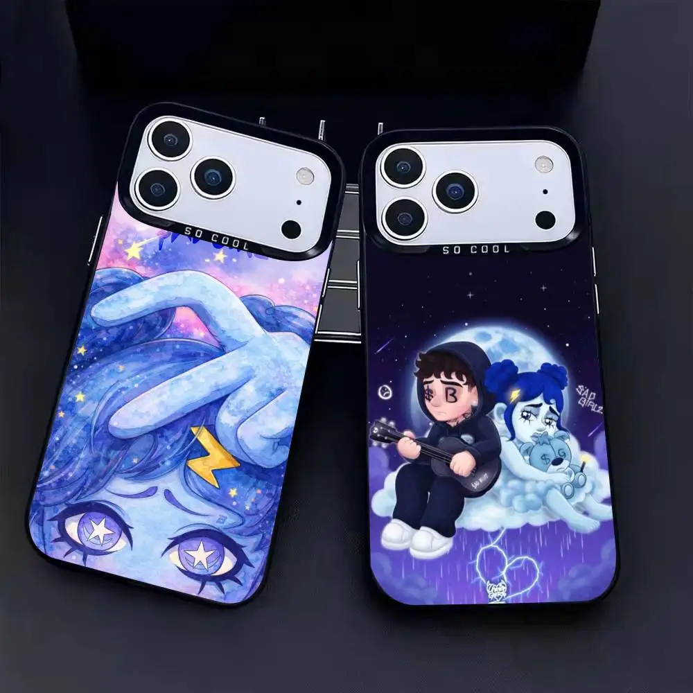 

J-Junior H Sad Girl Phone Case For iPhone17, 16,15,14,13,12 Pro Max Black Candy Matte Shockproof Cover