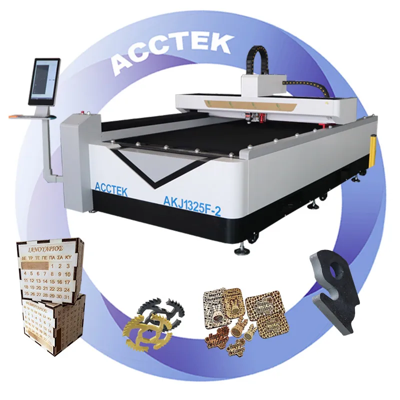 Dual Heads CNC Fiber Laser 1000w Metal Cutting Machine 1325 CO2 Laser Cutter 1325 For Irion Steel Copper