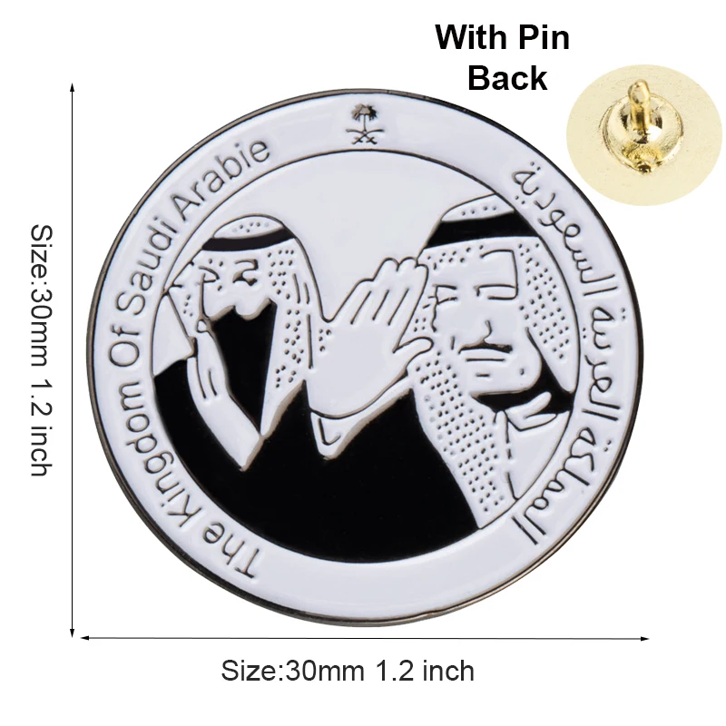 Saudi-Arabien Flagge Metall-Anstecknadel Flaggen-Pin Abzeichen