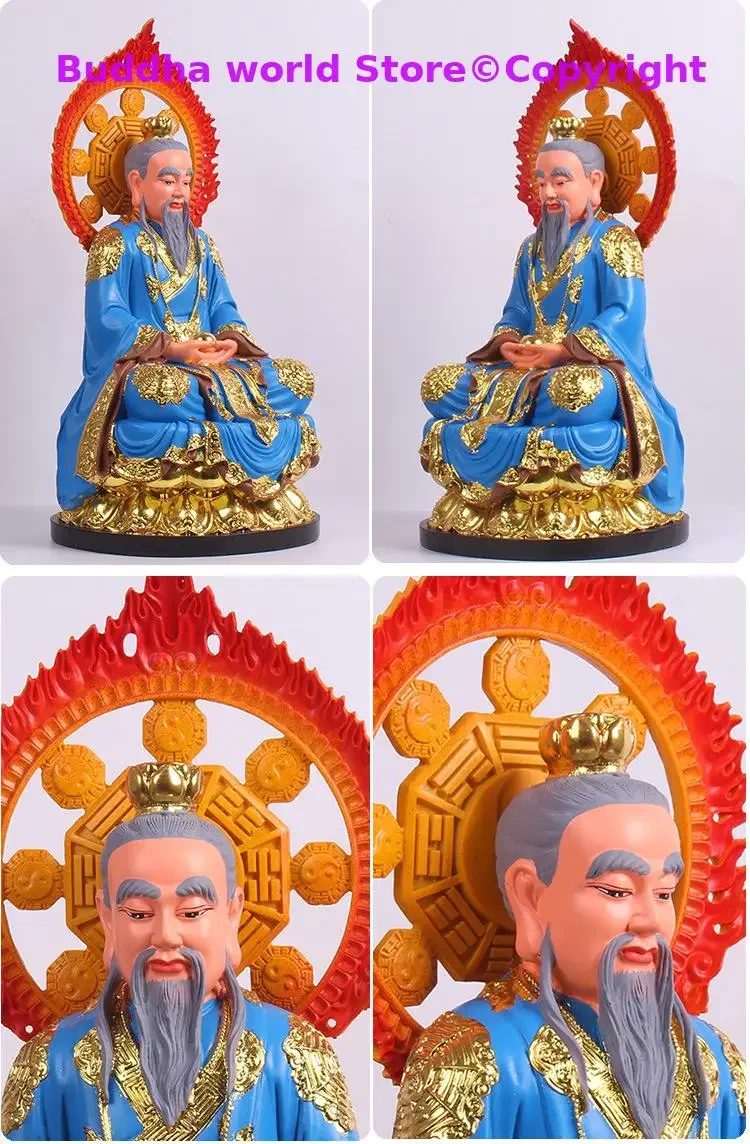 Wholesale Taoism Buddhism God statue 3P Asia HOME SHOP Altar SAN QING DAO ZU TAI SHANG LAO JUN ZU SHI buddha God statue