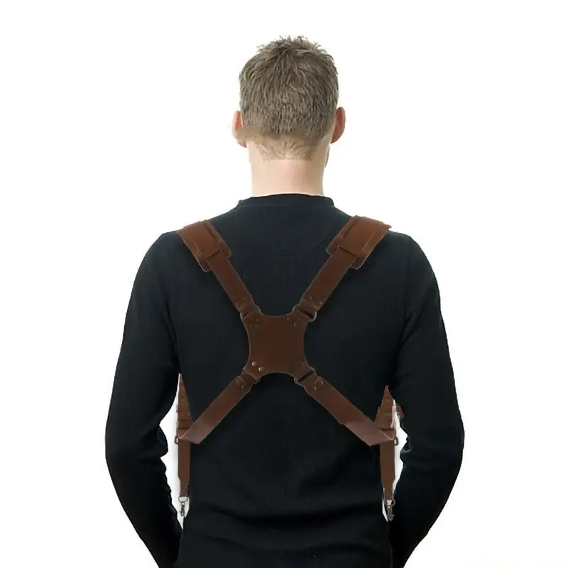 M5TD Ergonomic Leather Camera Carriers Straps For Professional Photographers Quick Adjustable Shoulder Support
