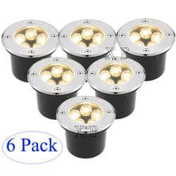 Luz Led impermeable para jardín, lámparas subterráneas de 3W, 5W, 7W, 9W, IP67, para camino enterrado al aire libre, AC85-265V de iluminación de suelo empotrado, CC de 12V