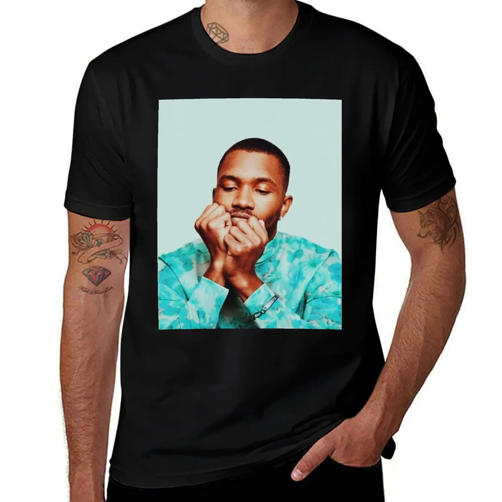 

frank ocean T-Shirt man t shirt luxury black cotton t-shirt plain for man package
