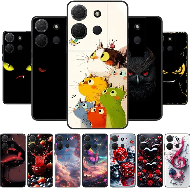 Para TCL 503/403/502 funda trasera de silicona suave de lujo a la moda para TCL 501 funda de teléfono TCL503 etui Fundas para TCL 403 lindo
