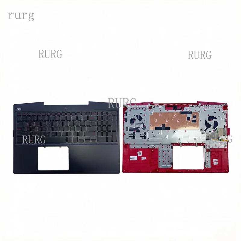 R+ For Dell G Series G3 15 3590 Case Palmrest Cover US Red Backlit Keyboard 08W8