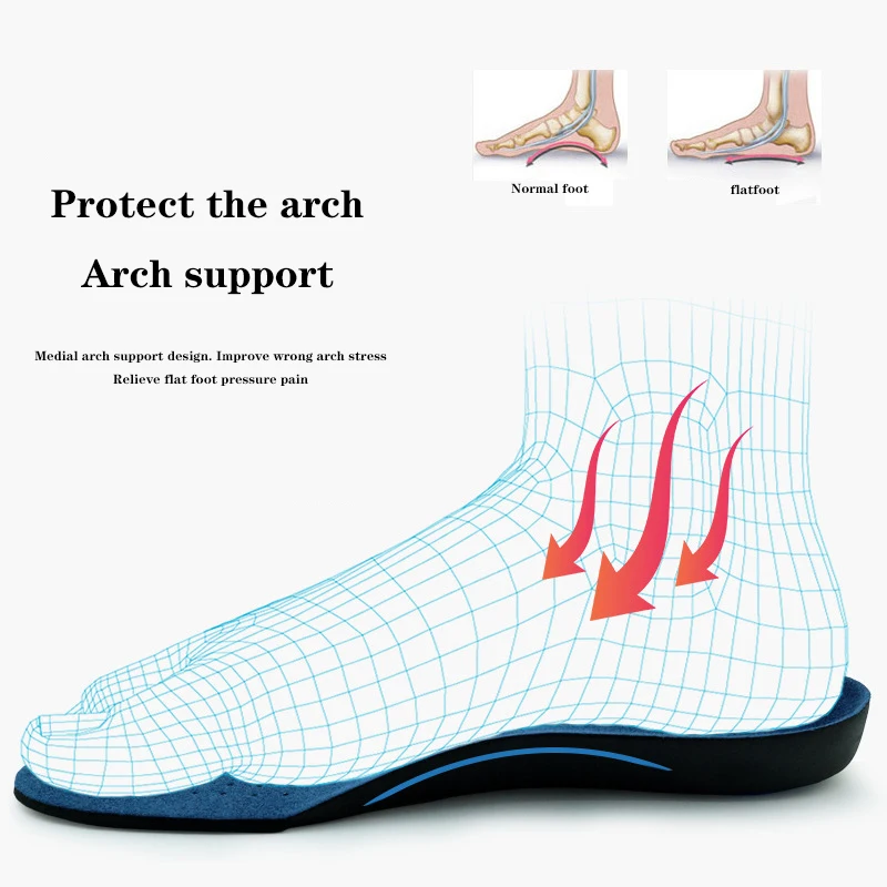 Plantillas ortopédicas para pies planos, almohadilla para corrección de pies, alta calidad, 1 par