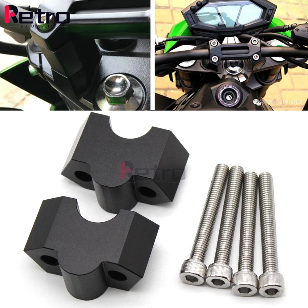 

Handle Bar Raise 30mm For KAWASAKI Z300 Z250 Z800 2012-2016 Motorcycle 22mm Handlebar Heightening Code Riser Mount Clamp Adapter