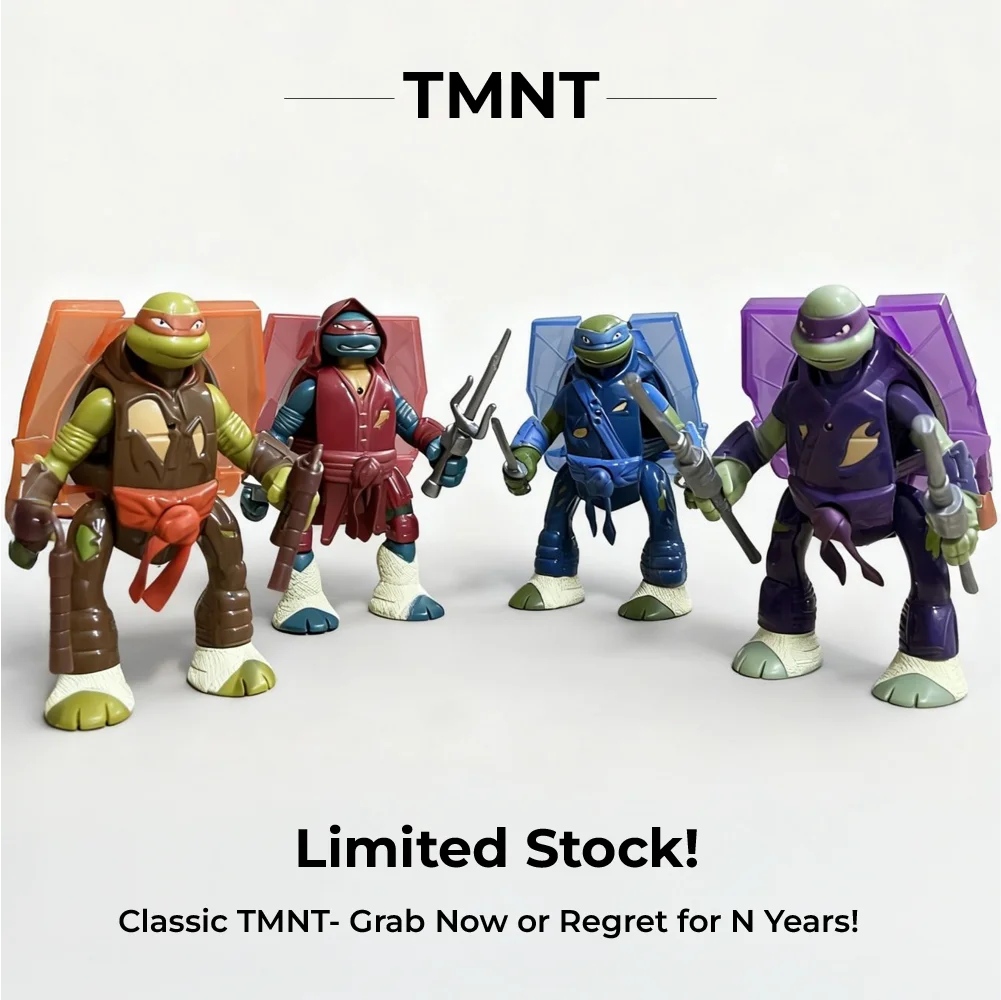 

US version Limited 2017 Classic TMNT 6 Inch Articulated Action Figures Michelangelo Raphael Leonardo Donatello Model Toy Gift