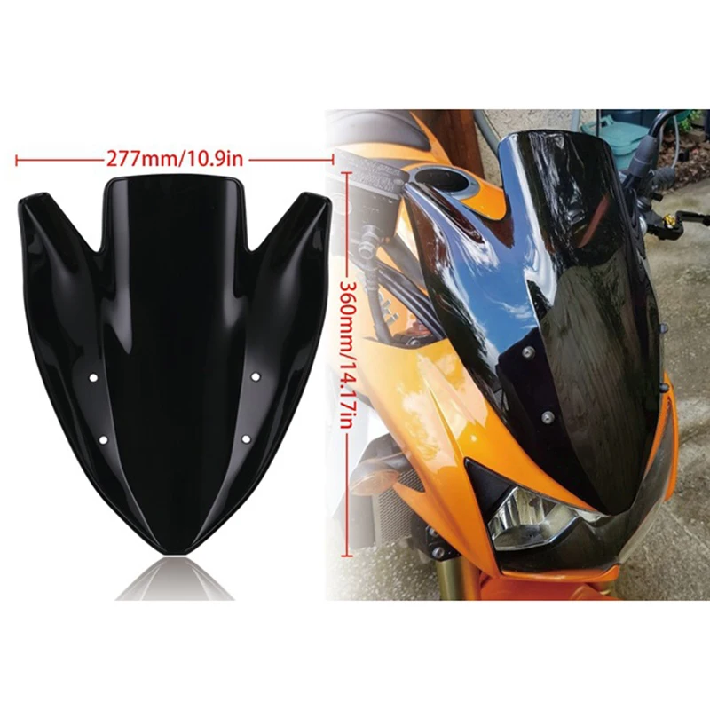 Windscreen For Kawasaki Z1000 Z 1000 2003 2004 2005 2006 Z750 Z 750 Motorcycle Wind Screen Deflectors Front Windshield