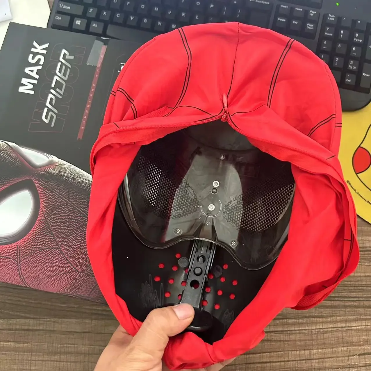 2024 New Spider-man:no Way Home Spider Man Mask Luxury Helmet Moving Eyes Movable Mask Cosplay Decoration Gift Toys