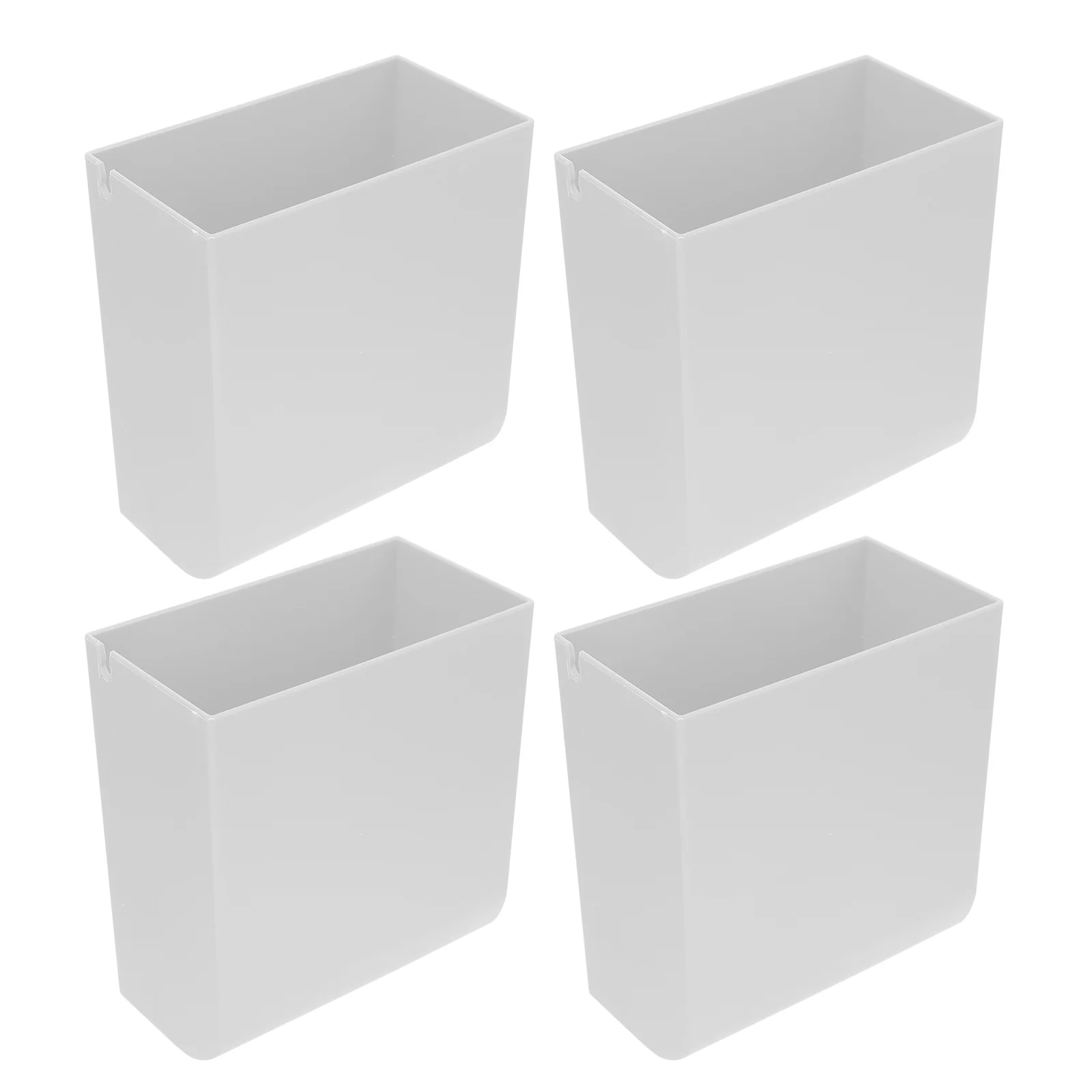 

4 Pcs Wall Mounted Storage Box ganizer Rack for Remote Controller Holder ABS Plastic Bedroom Living Room Space Saver