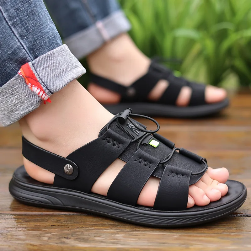 

Men Roman Sandals 2022 Summer New Beach Trend Fashion Men's Shoes Fashion Massage Bottom Casual Platform Sandalias Outdoor