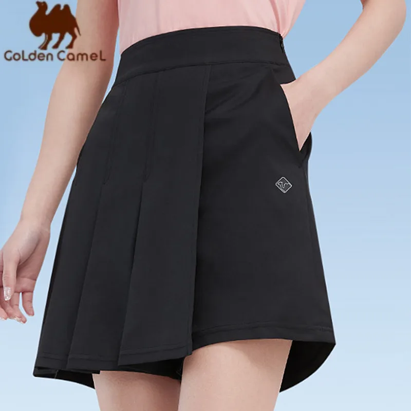 

GOLDEN CAMEL Women Skirt Short Dress High Waist Golf Skirts Tennis Uniform Sport Skirt Shorts Fitness Gym Women Clothes Girl