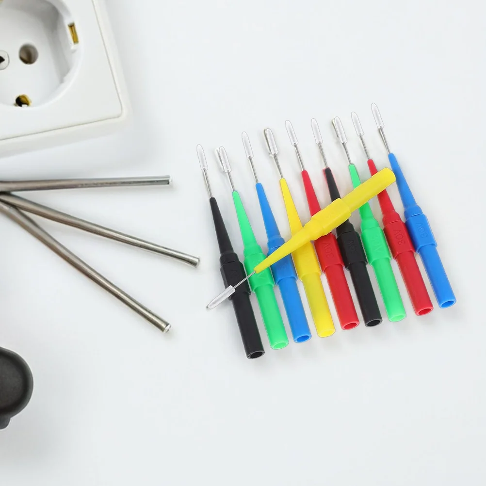 

15pcs Automotive Repair Test Probes 0.7Mm Precision Piercing Clip For Multimeter Accessories High-Temperature Resistant