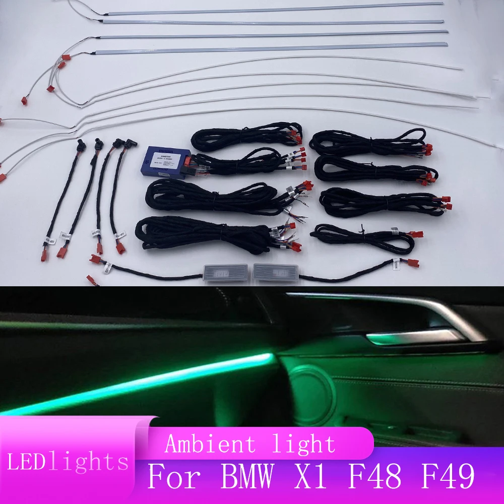 For BMW X1 F48 F49 LED car atmosphere light ambient lamp led car decorate interior environment led bar