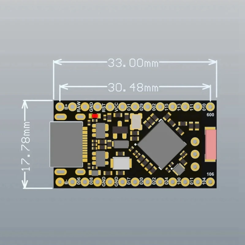 Superior-NRF52840 Development Board Supermini Compatible For Nice Nano V2.0 Bluetooth Charging Management Computer Spare Parts P
