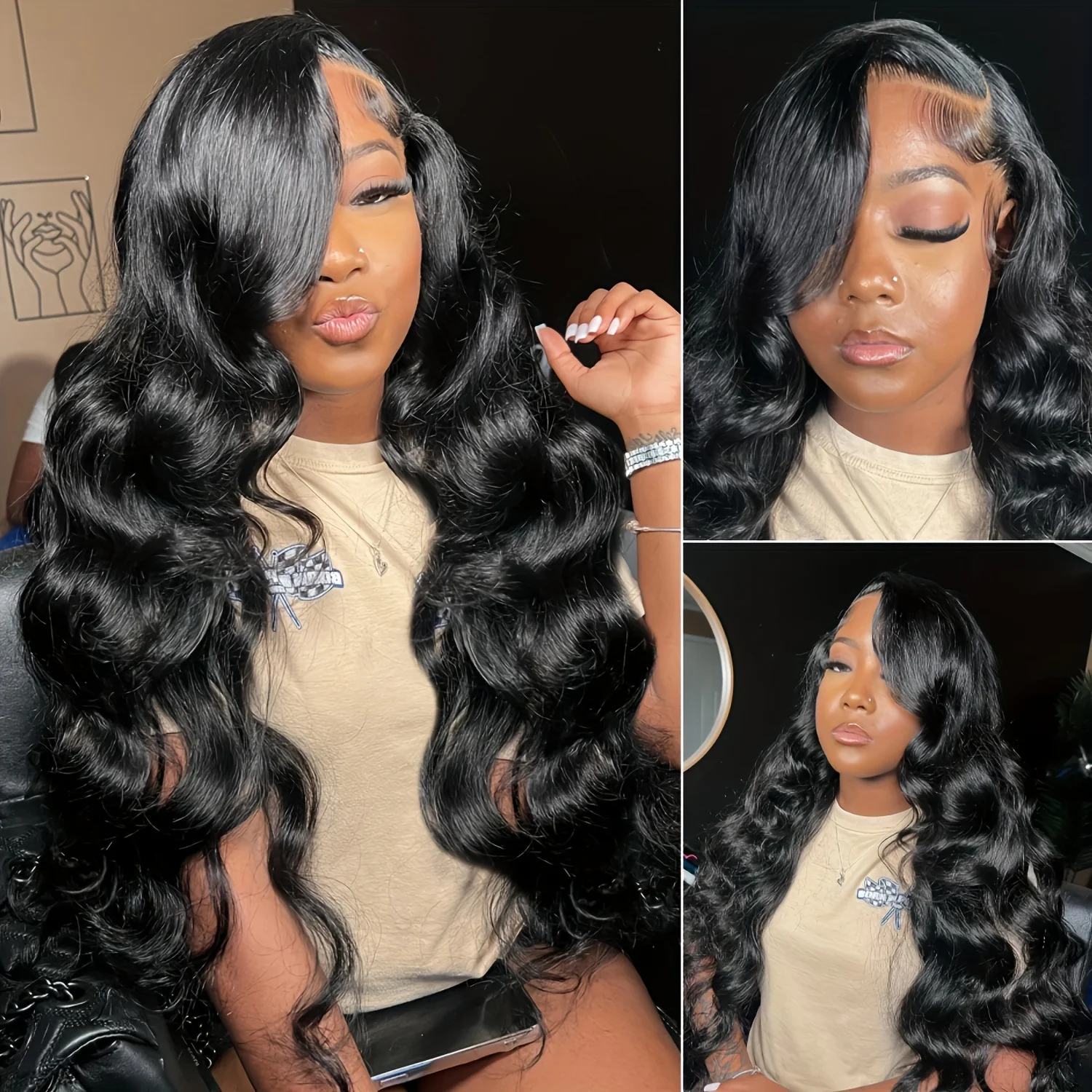 

Парик с закрытием шнурка 4x4 5x5 13x4 13x6 hd Парик с фронтальной частью шнурка 200 Плотность 360 Парики из человеческих волос с объемной волной Черные парики из человеческих волос для женщин