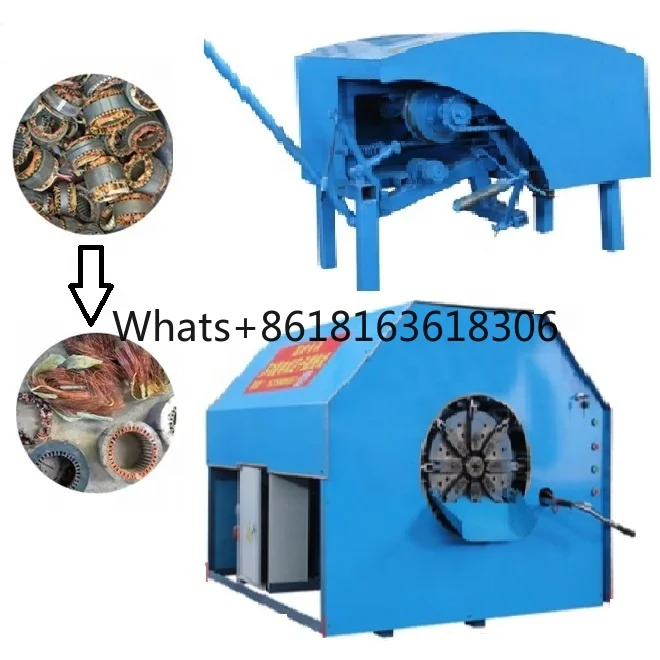 

max 65cm scrap electric Motor Stator cutting Recycling Machine metal cooper cutting recycling dismantling