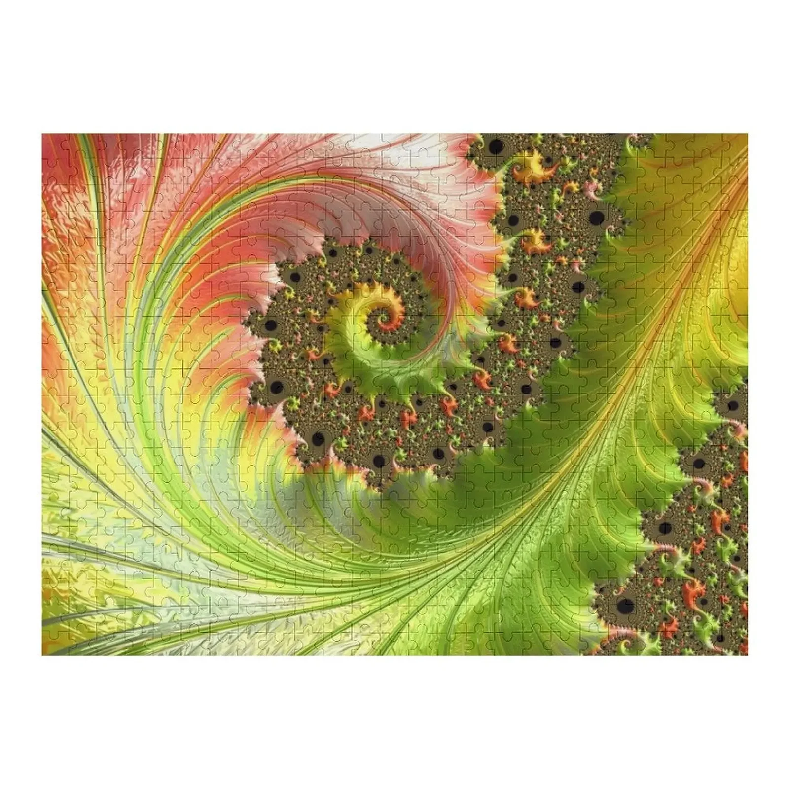 

Green Spiral Wave Jigsaw Puzzle Toddler Toys Personalised Toys Anime Puzzle