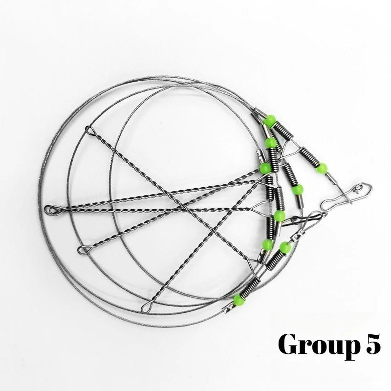 10 Uds. Gancho de equilibrio de alambre de acero Tandem, pesca antienredos, equilibrio de alambre de acero suave, soporte de pesca de mar, pesca LUYA