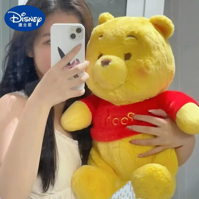 

Плюшевая игрушка Винни-Пух, супербольшой размер 40/55/70 см, аниме-стиль, милый Дисней-декор для комнаты, детская подушка, праздничные подарки