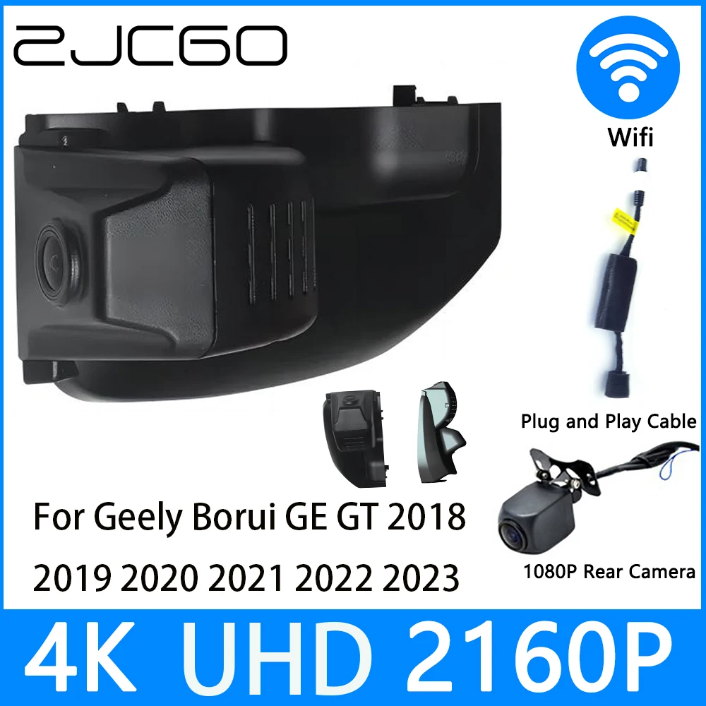 

ZJCGO Dash Cam 4K UHD 2160P Car Video Recorder DVR Night Vision for Geely Borui GE GT 2018 2019 2020 2021 2022 2023