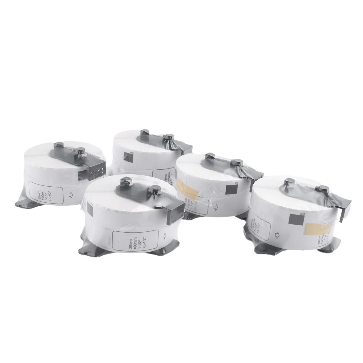 SCLS 5 Roll for DK11208 Thermal Label 38mmx90mm Die Cut Labels -11208 11208 Compatible for QL Printer