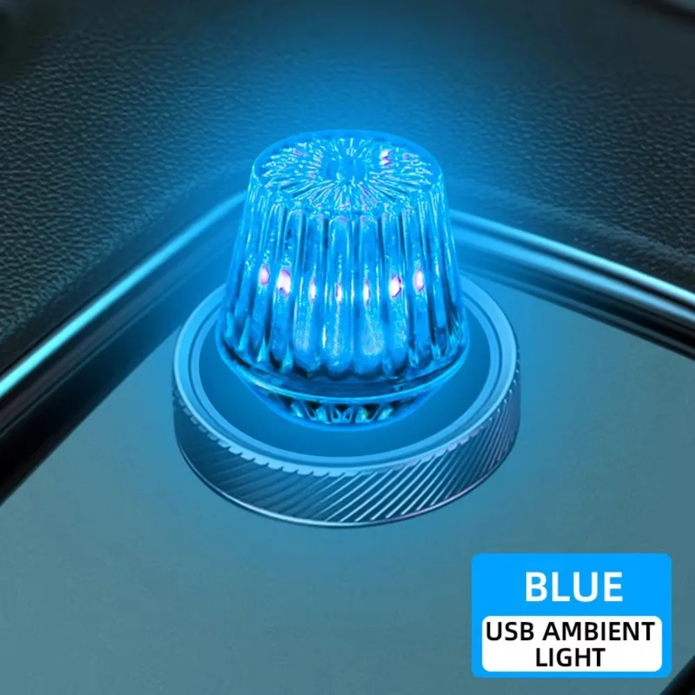 

New LED Decorative USB Ambient Light Plug Play Portable Car Atmosphere Lamps Colorful Mini Auto Interior Light Universal