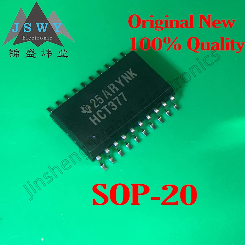 5PCS SN74HCT377DWR 74HCT377 silk screen HCT377 wide body patch SOIC-20 100% brand new genuine package email