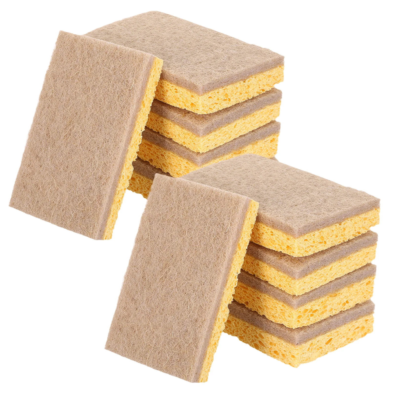 

20Pcs Wood Pulp Sponge Dishwashing Cloth - Eco-Friendly Reusable Kitchen Sponges for Cleaning Dishes and Countertops -