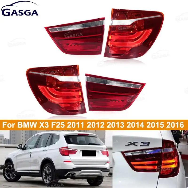 For BMW X3 F25 2011 2012 2013 2014 2015 2016 Car Taillight Assembly Car Rear Turn Signal Light Stop Brake Lamp Driving Fog Lamp