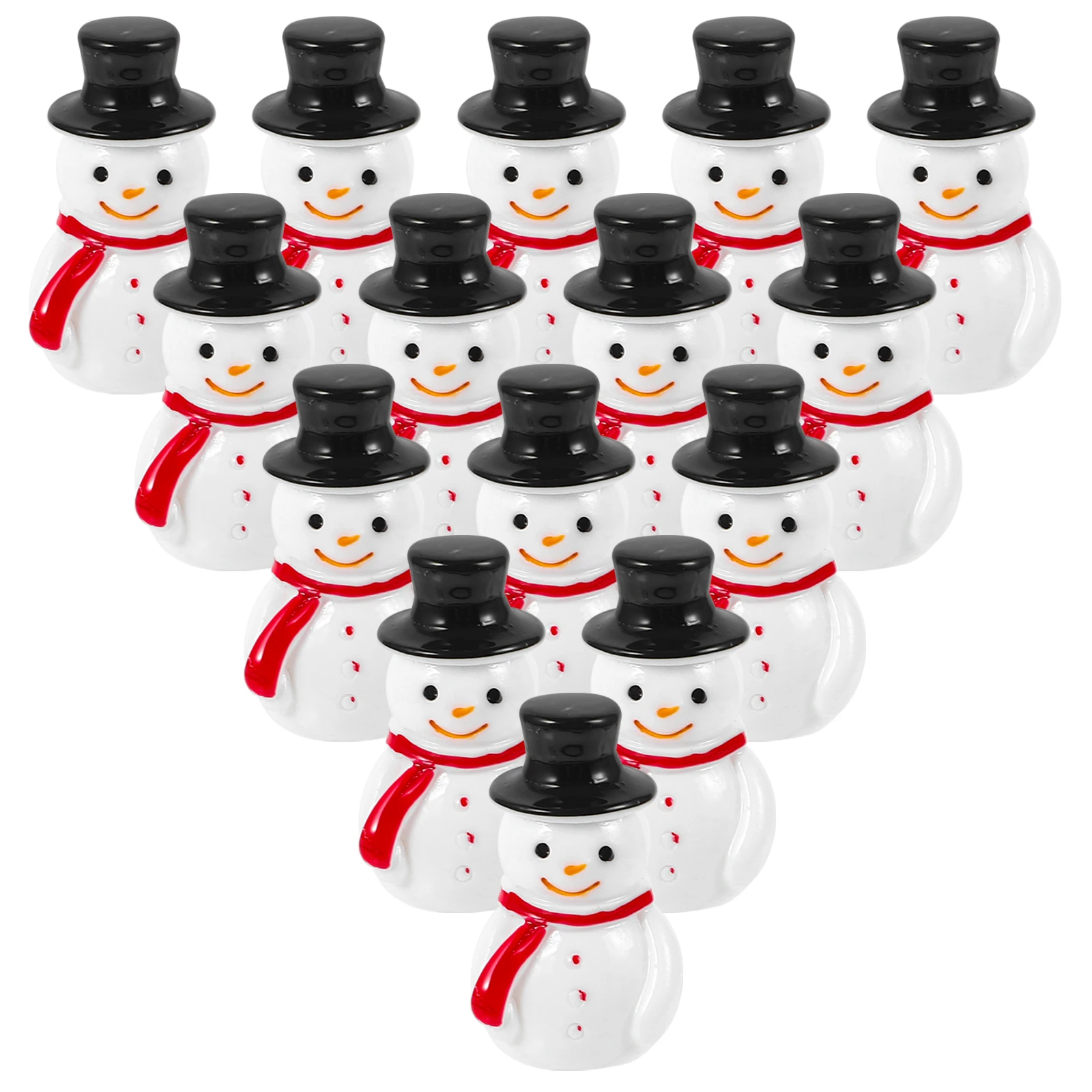 

20 Pcs Kits Mini Snowman Christmas Miniture Ornaments Figurines Miniature Crafts