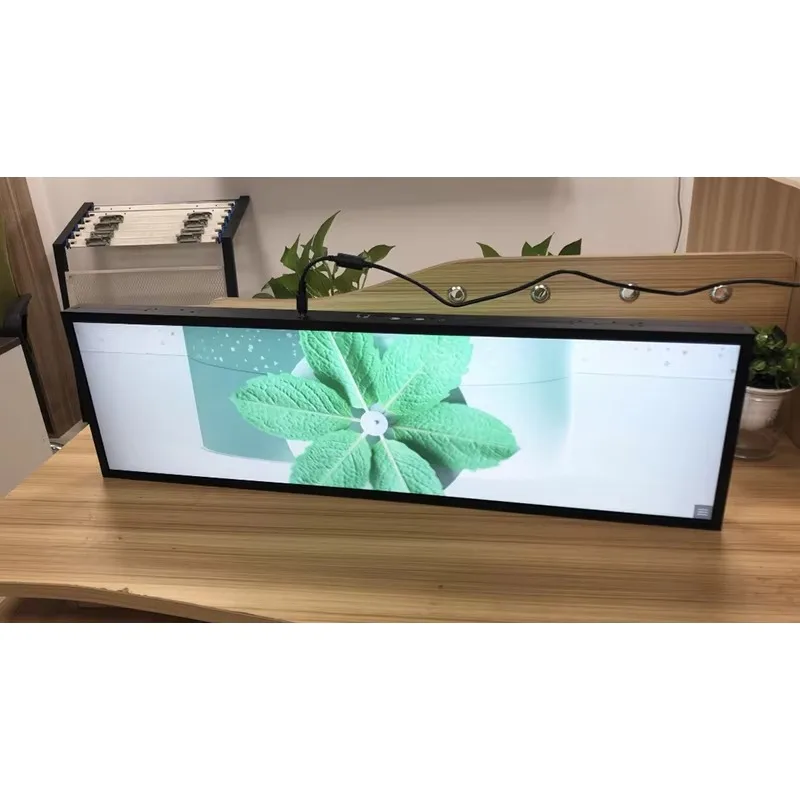 2026 BOE 39.5 Inch ≥3:1 Stretched Bar Shelf Strip Screen Display 1920*540 With 350 Nits Advertising Stretched Bar Lcd Screen Di