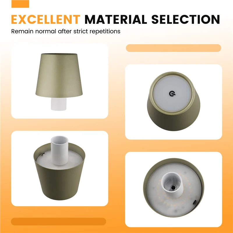 

Classy-Wireless Bottle Lamp,Light Touch Portable Cordless Table Lamp,3 Color Stepless Dimming Wine Bottle Decorative Lights