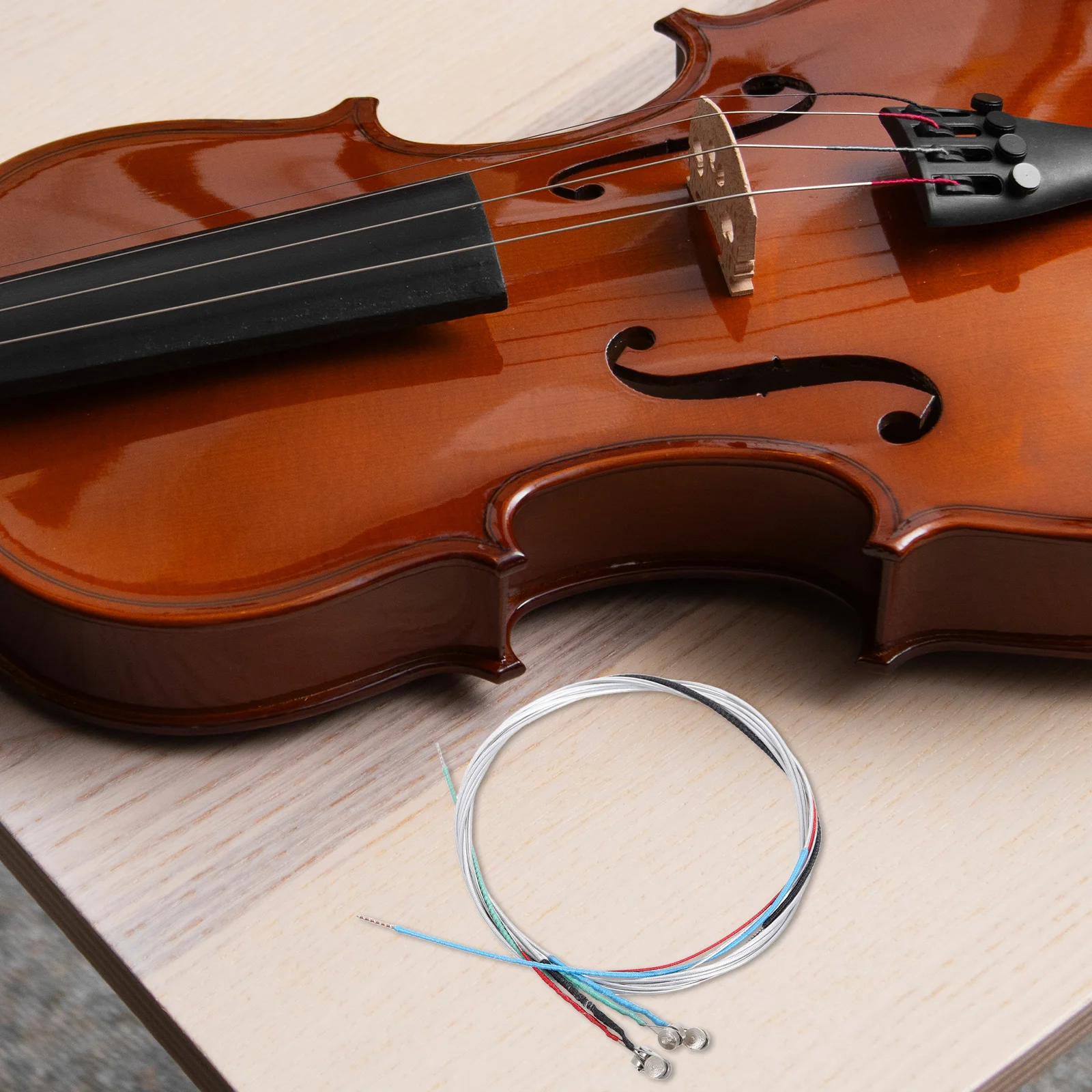 

4pcs Violin Replacement Set Durable Metal Strings Pure Sound Accurate Tuning Easy Installation For Beginners Professionals