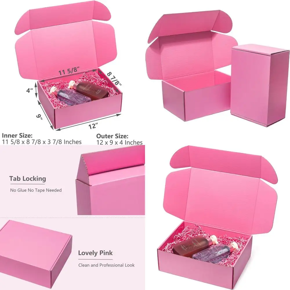 

Картонные коробки для отправки посылок 12x9x4 дюйма, 20 штук в упаковке - идеально подходят для малого бизнеса, литературы, книг, обуви и одежды.